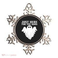 Just Here For The Boos Funny Ghost Ornament thumb 0