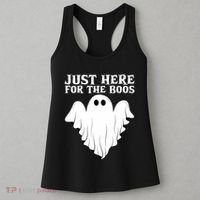 Just Here For The Boos Funny Ghost Women's Tank Top thumb 3