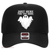 Just Here For The Boos Funny Ghost Hat thumb 0