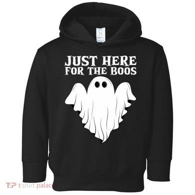 Just Here For The Boos Funny Ghost Toddler Hoodie