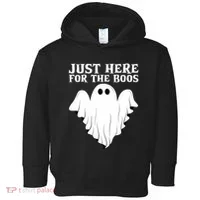 Just Here For The Boos Funny Ghost Toddler Hoodie thumb 0