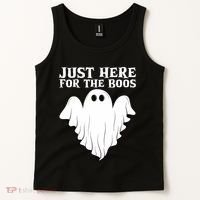 Just Here For The Boos Funny Ghost Tank Top thumb 2
