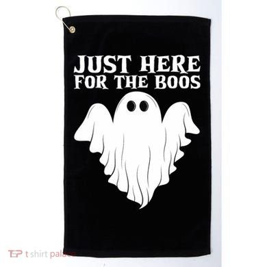 Just Here For The Boos Funny Ghost Golf Towel