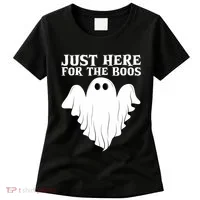 Just Here For The Boos Funny Ghost Women's T-Shirt thumb 0