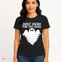 Just Here For The Boos Funny Ghost Women's T-Shirt thumb 4