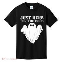 Just Here For The Boos Funny Ghost Kids T-Shirt thumb 0