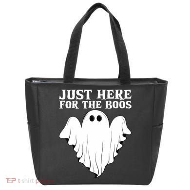 Just Here For The Boos Funny Ghost Tote Bag