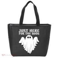 Just Here For The Boos Funny Ghost Tote Bag thumb 0