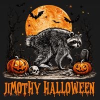 Jimothy Halloween Funny Viral Raccoon Coaster thumb 2