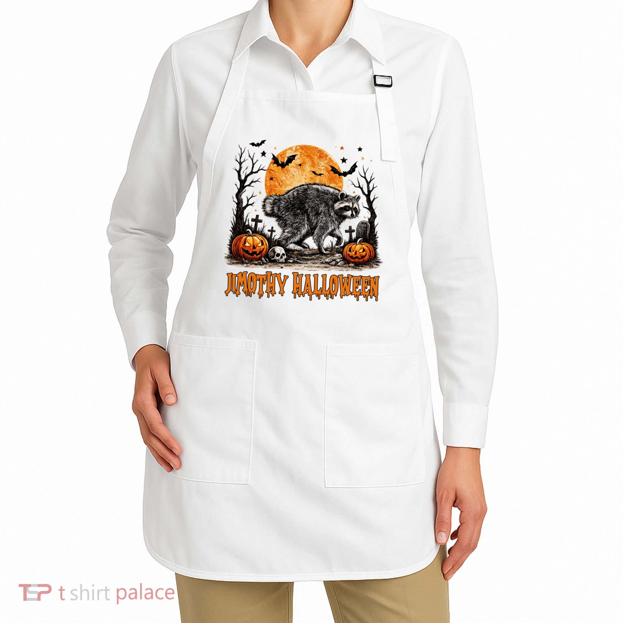 Jimothy Halloween Funny Viral Raccoon Apron