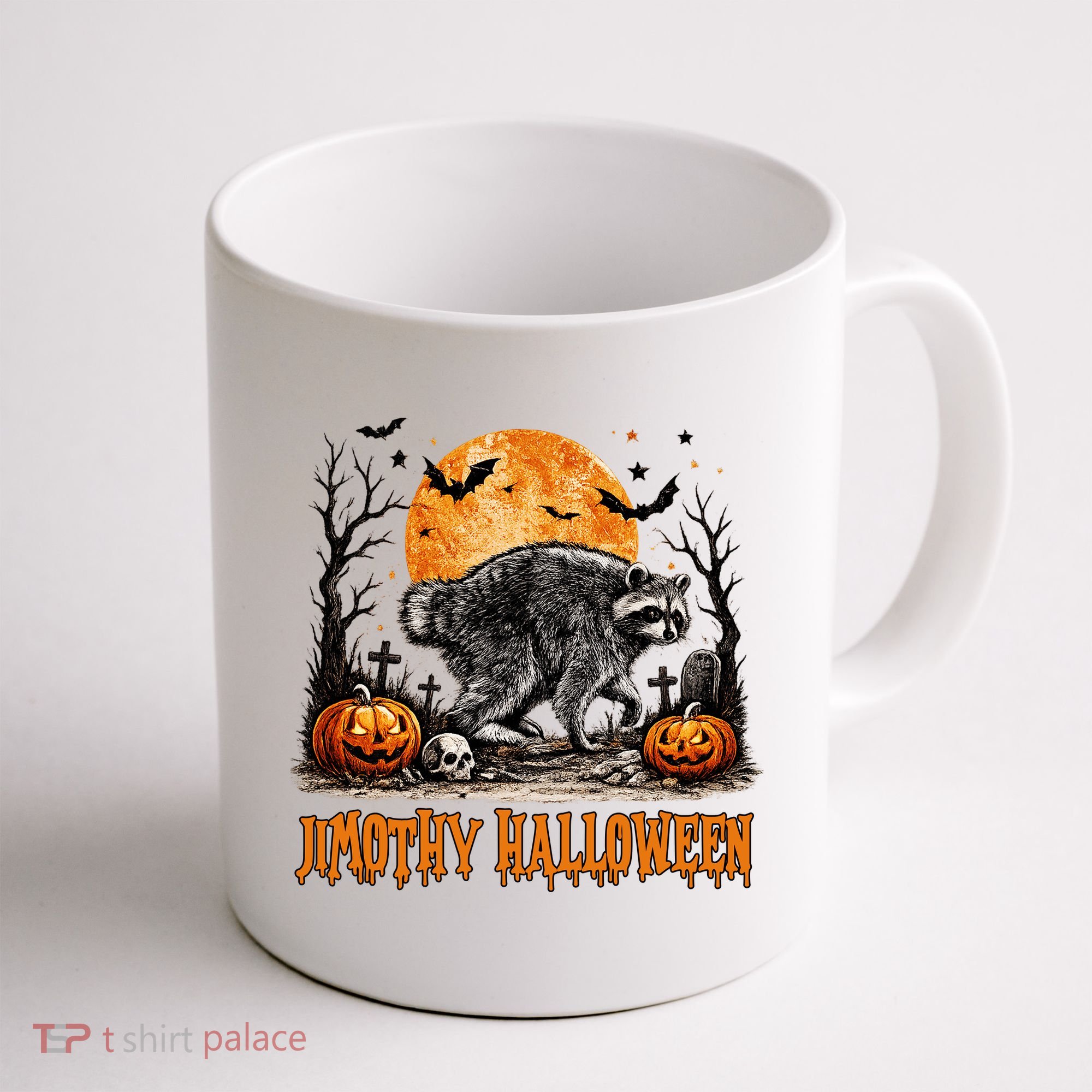 Jimothy Halloween Funny Viral Raccoon Coffee Mug