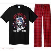 Just Here For The Freedom Fireworks Director Lincoln Gift Pajama Set thumb 0