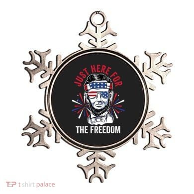 Just Here For The Freedom Fireworks Director Lincoln Gift Ornament