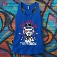 Just Here For The Freedom Fireworks Director Lincoln Gift Women's Tank Top thumb 3
