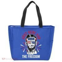 Just Here For The Freedom Fireworks Director Lincoln Gift Tote Bag thumb 0