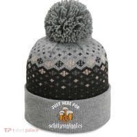Just Here For Schitzengiggles Oktoberfest Drinking Team The Baniff Cuffed Pom Beanie thumb 0