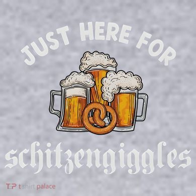 Just Here For Schitzengiggles Oktoberfest Drinking Team Women's Racerback Cropped Tank