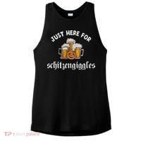 Just Here For Schitzengiggles Oktoberfest Drinking Team Ladies PosiCharge Tri-Blend Wicking Tank thumb 0