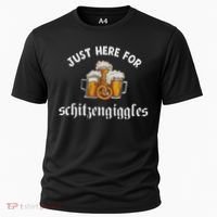 Just Here For Schitzengiggles Oktoberfest Drinking Team Cooling Performance Crew T-Shirt thumb 0