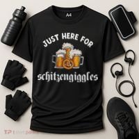 Just Here For Schitzengiggles Oktoberfest Drinking Team Cooling Performance Crew T-Shirt thumb 3