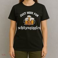 Just Here For Schitzengiggles Oktoberfest Drinking Team T-Shirt thumb 4