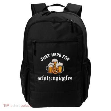 Just Here For Schitzengiggles Oktoberfest Drinking Team Backpack