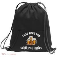 Just Here For Schitzengiggles Oktoberfest Drinking Team Sweatshirt Cinch Pack Bag thumb 0