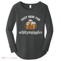 Just Here For Schitzengiggles Oktoberfest Drinking Team Women's Perfect Tri Tunic Long Sleeve Shirt thumb 0