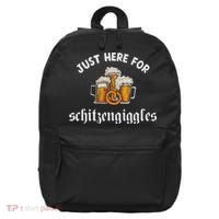 Just Here For Schitzengiggles Oktoberfest Drinking Team 16 in Basic Backpack thumb 0