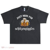 Just Here For Schitzengiggles Oktoberfest Drinking Team Urban Oversized Heavyweight T-Shirt thumb 0