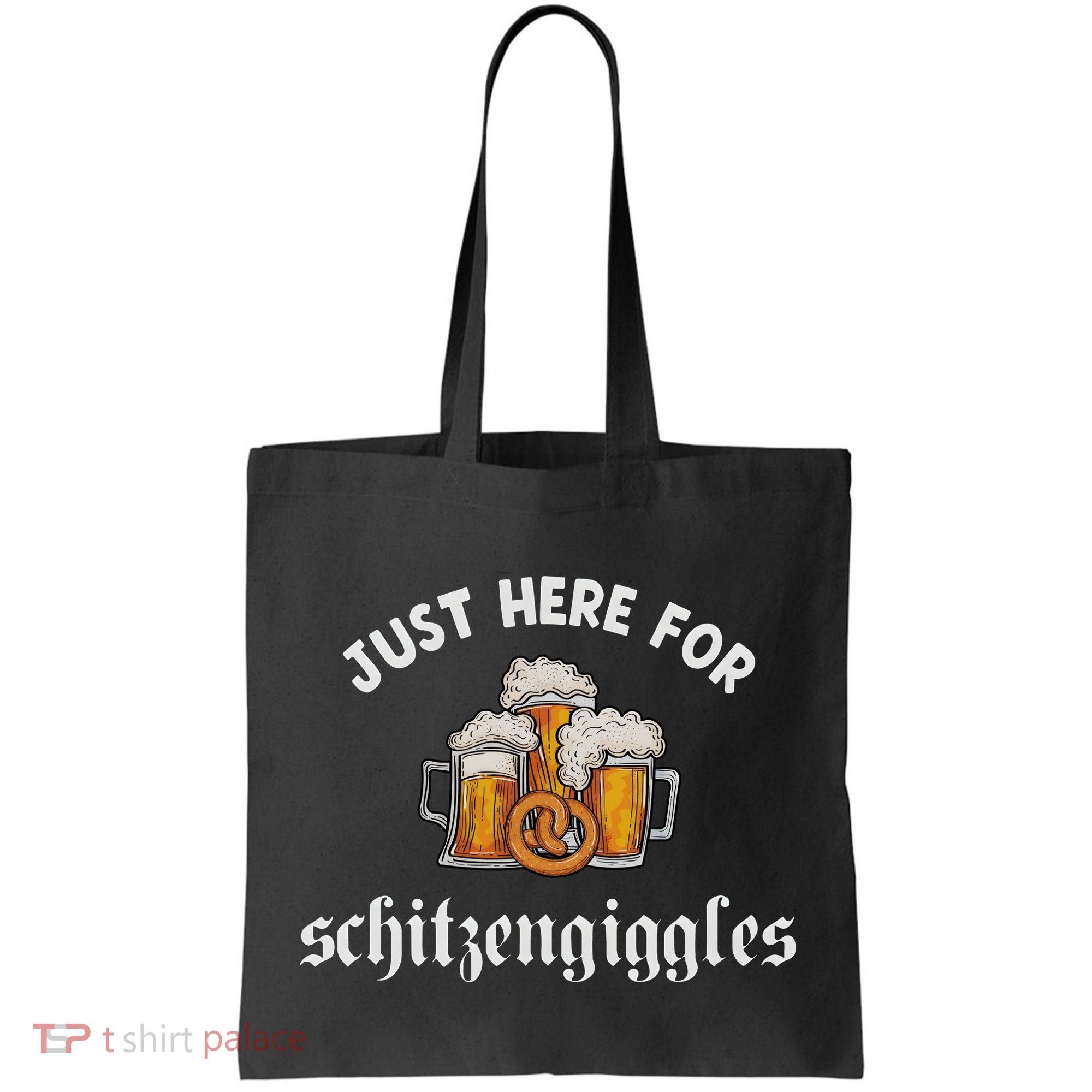 Just Here For Schitzengiggles Oktoberfest Drinking Team Tote Bag