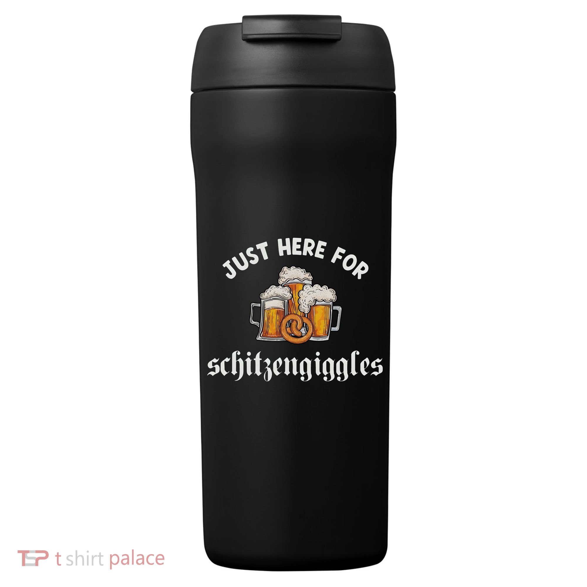Just Here For Schitzengiggles Oktoberfest Drinking Team 24oz Duet Stainless Steel Tumbler