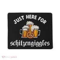 Just Here For Schitzengiggles Oktoberfest Drinking Team Mousepad thumb 0