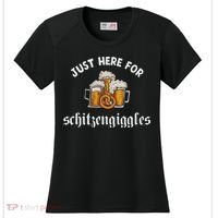 Just Here For Schitzengiggles Oktoberfest Drinking Team Women's Cooling Performance Crew T-Shirt thumb 0