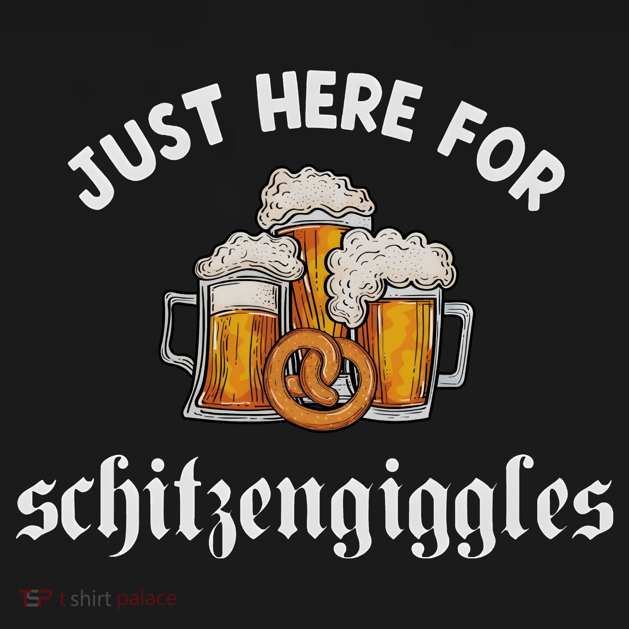 Just Here For Schitzengiggles Oktoberfest Drinking Team Baby Bodysuit