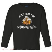 Just Here For Schitzengiggles Oktoberfest Drinking Team Toddler Long Sleeve Shirt thumb 0