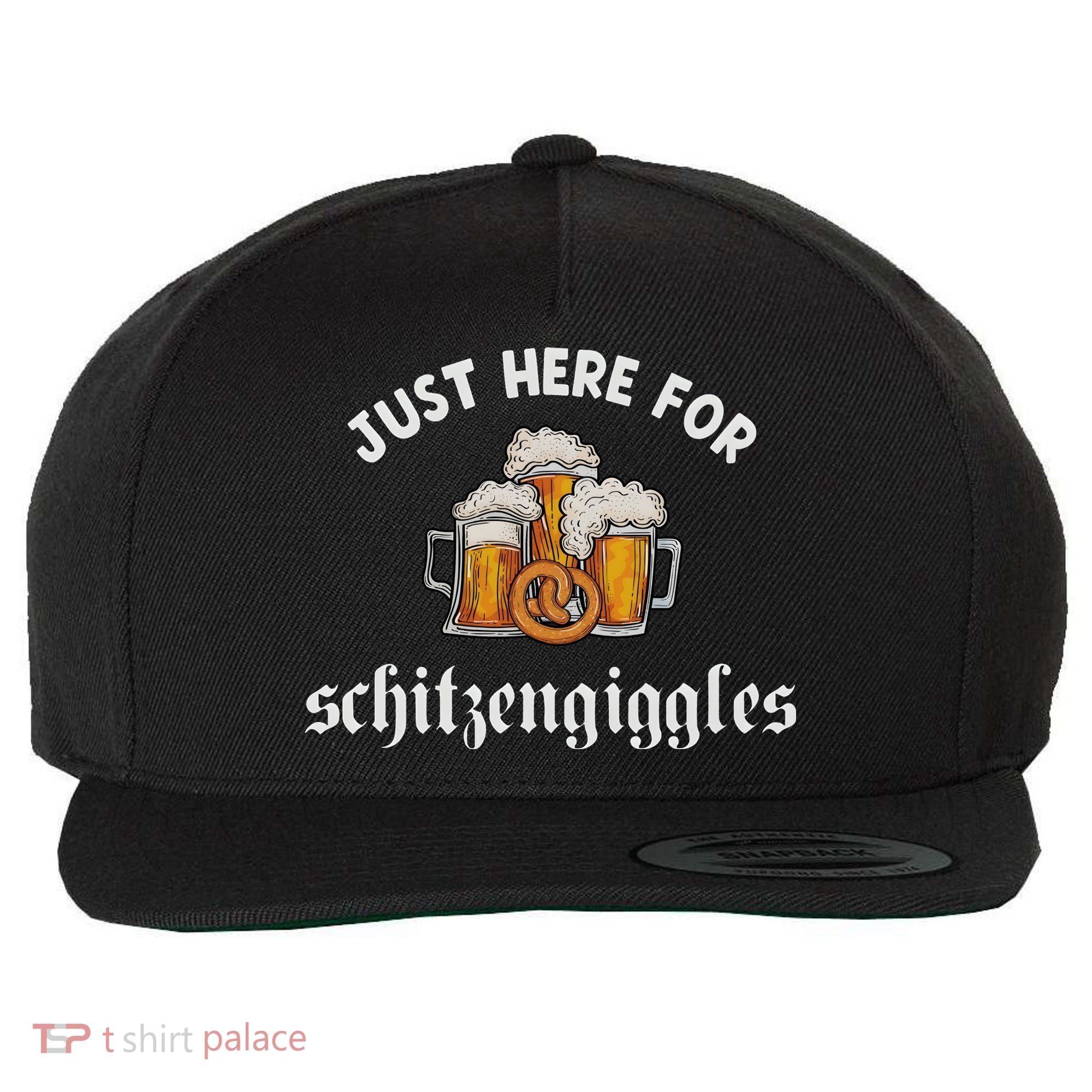 Just Here For Schitzengiggles Oktoberfest Drinking Team Wool Snapback Cap