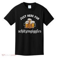 Just Here For Schitzengiggles Oktoberfest Drinking Team Kids T-Shirt thumb 0