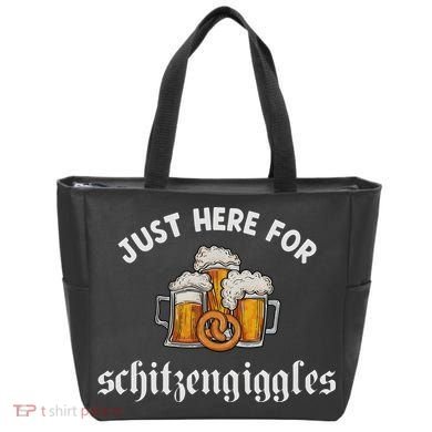 Just Here For Schitzengiggles Oktoberfest Drinking Team Tote Bag