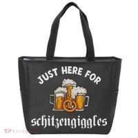 Just Here For Schitzengiggles Oktoberfest Drinking Team Tote Bag thumb 0