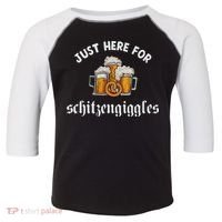 Just Here For Schitzengiggles Oktoberfest Drinking Team Toddler Fine Jersey T-Shirt thumb 0