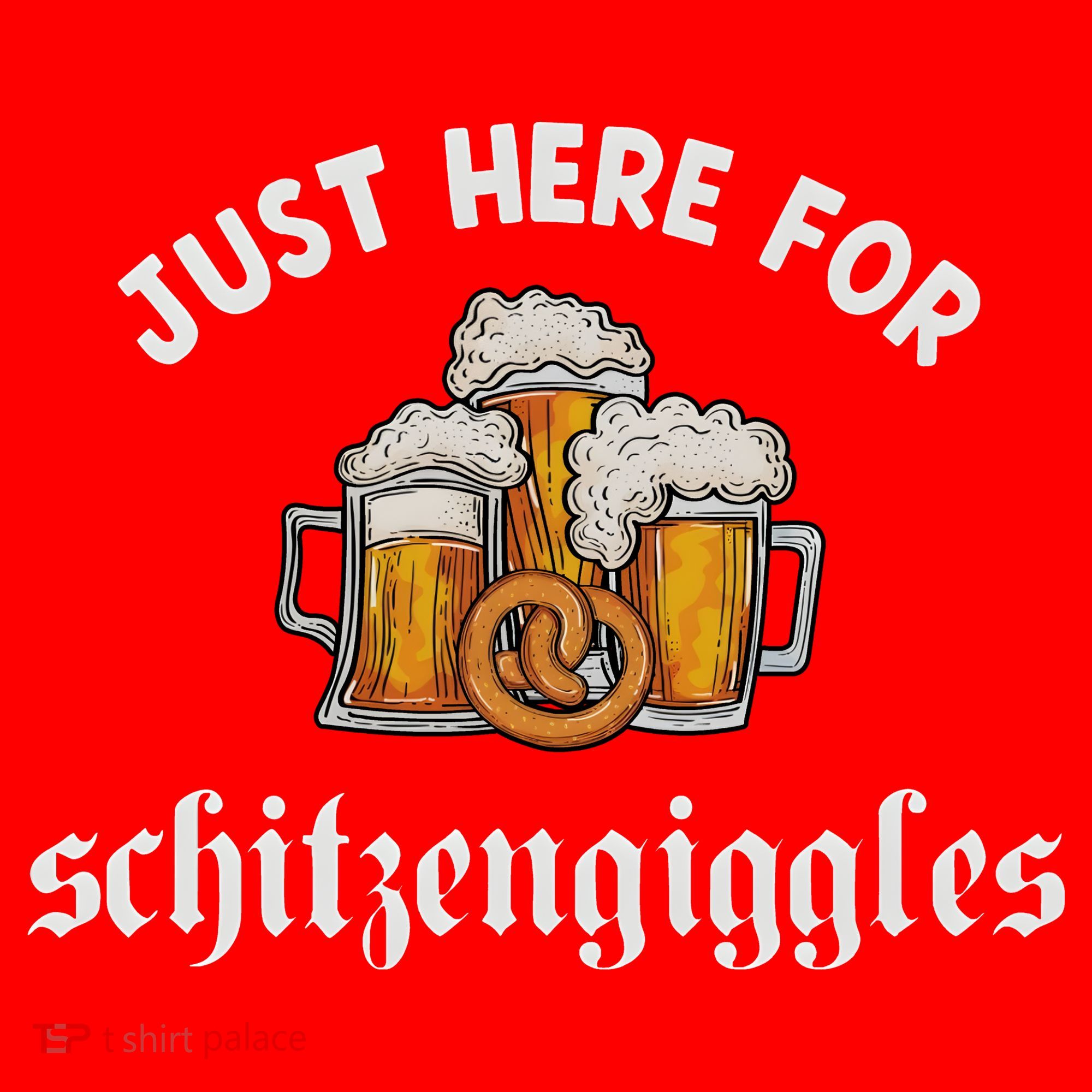 Just Here For Schitzengiggles Oktoberfest Drinking Team Santa Hat