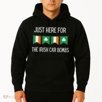 Just Here For the Irish Car Bombs St Patrick's Day Hoodie thumb 2