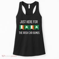 Just Here For the Irish Car Bombs St Patrick's Day Women's Tank Top thumb 0