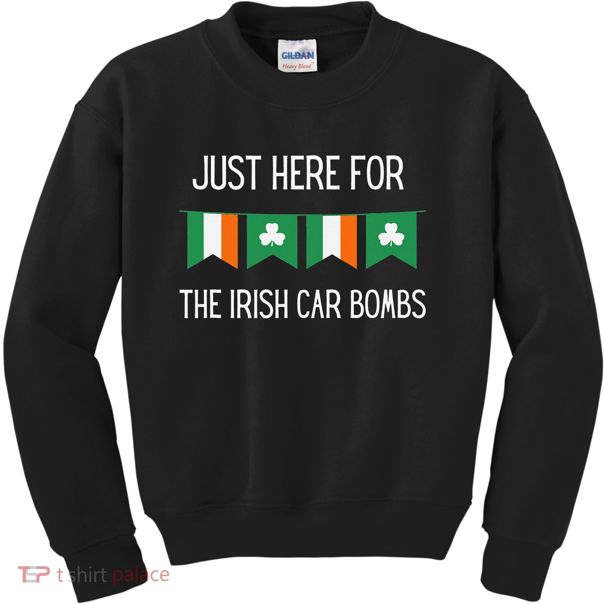 Just Here For the Irish Car Bombs St Patrick's Day Kids Sweatshirt