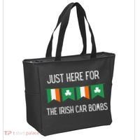 Just Here For the Irish Car Bombs St Patrick's Day Tote Bag thumb 2