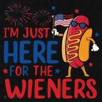 Just Here For The Wieners Ladies PosiCharge Tri-Blend Wicking Tank thumb 2