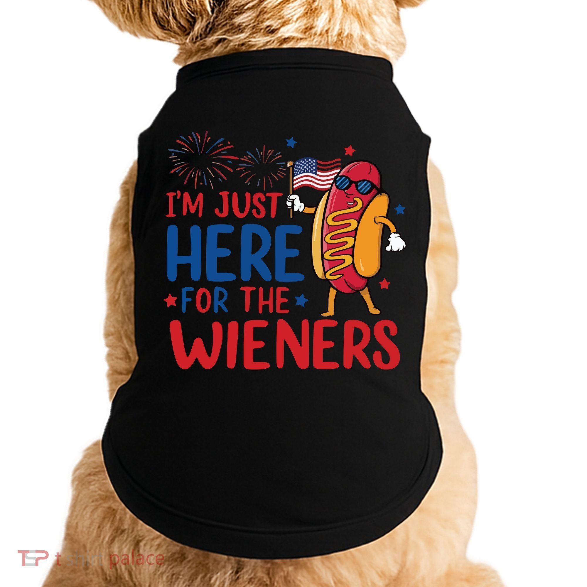 Just Here For The Wieners Doggie Tank