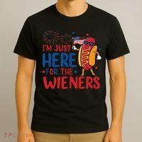 Just Here For The Wieners T-Shirt thumb 3