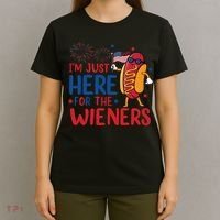 Just Here For The Wieners T-Shirt thumb 4